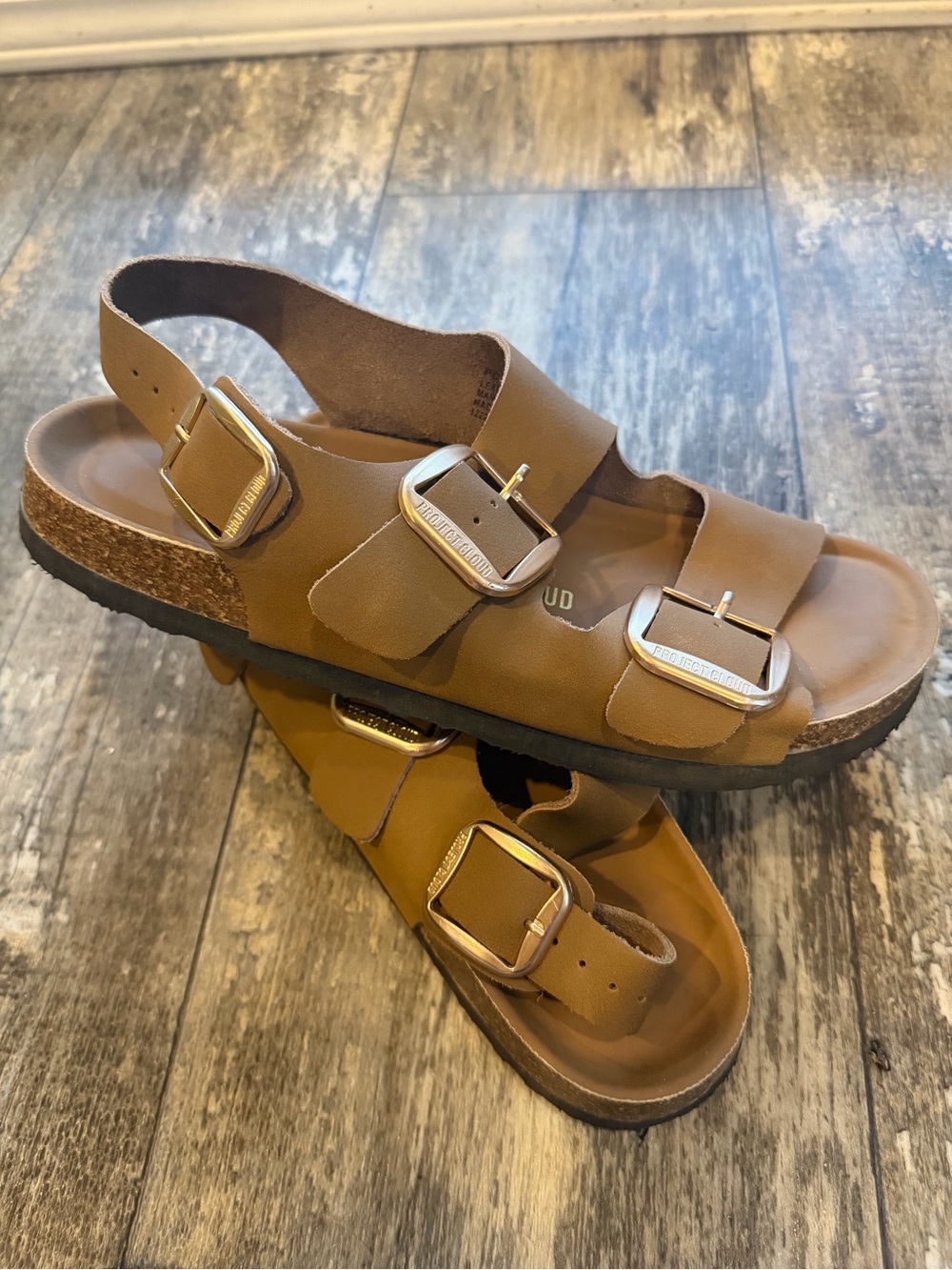 Project Cloud Leather Sandals (Birkenstock knock offs)!